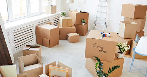 Image: Cardboard Boxes Used For Storage And Organization.